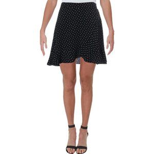 NWT Aqua Blue Polka Dot Ruffled Skirt